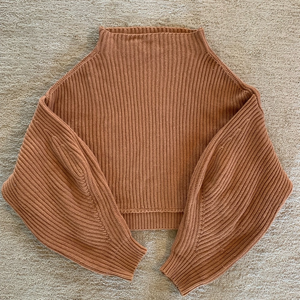 Free People NWOT Mock Neck Sweater